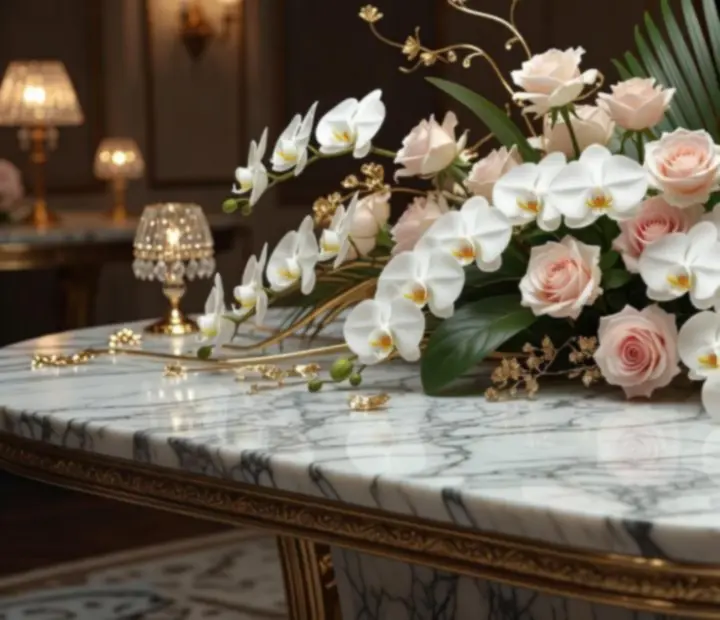 Luksusowe dekoracje florystyczne podczas premium eventu