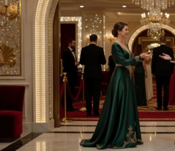 Elegancka obsada hostess i zespołu gościnności na luksusowym evencie